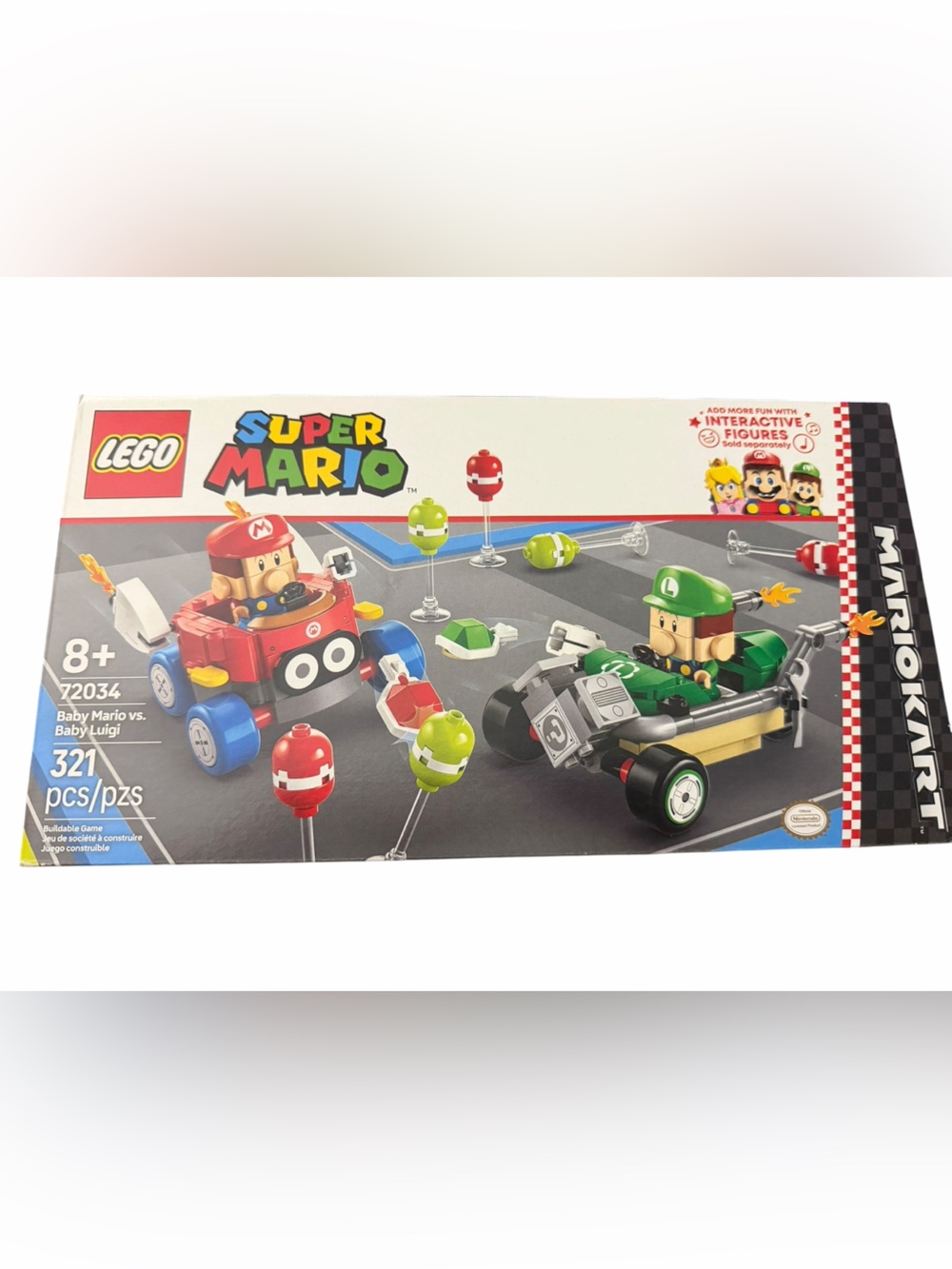 Lego Super Mario Kart Battle Set - Red, Green, Blue, Yellow Brand New